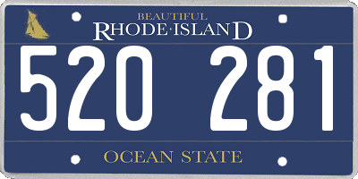 RI license plate 520281