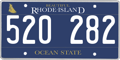 RI license plate 520282
