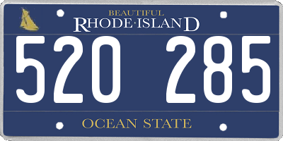 RI license plate 520285