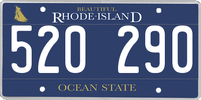 RI license plate 520290