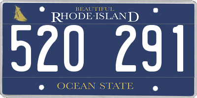 RI license plate 520291