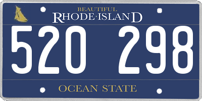 RI license plate 520298