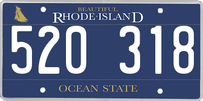 RI license plate 520318