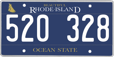 RI license plate 520328