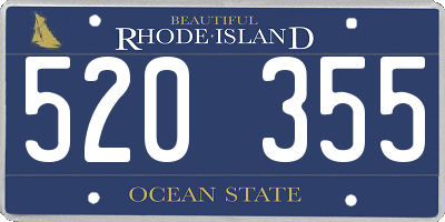 RI license plate 520355