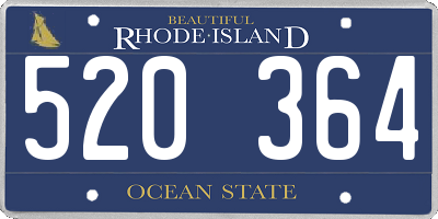 RI license plate 520364