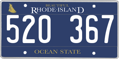 RI license plate 520367