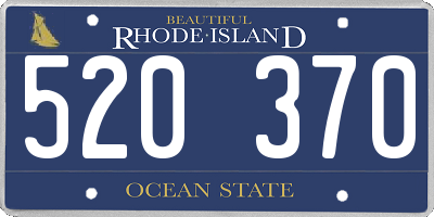 RI license plate 520370