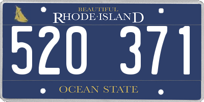 RI license plate 520371