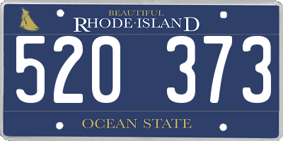 RI license plate 520373
