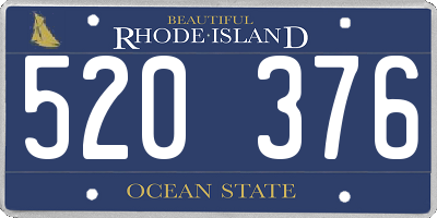 RI license plate 520376