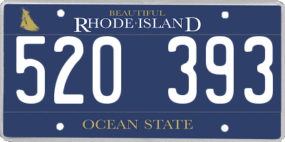 RI license plate 520393
