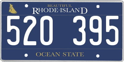 RI license plate 520395