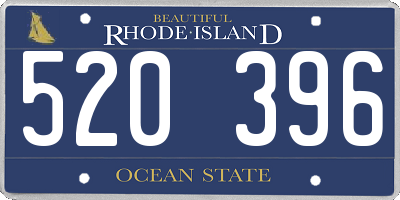 RI license plate 520396