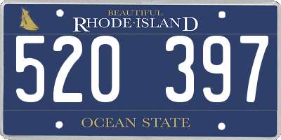 RI license plate 520397