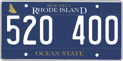 RI license plate 520400