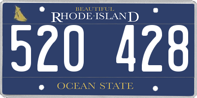 RI license plate 520428