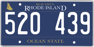 RI license plate 520439