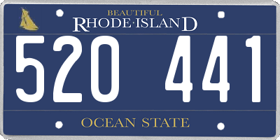 RI license plate 520441