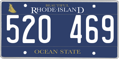 RI license plate 520469