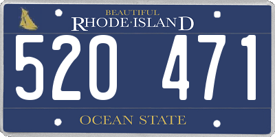 RI license plate 520471