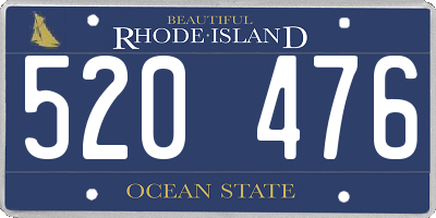 RI license plate 520476