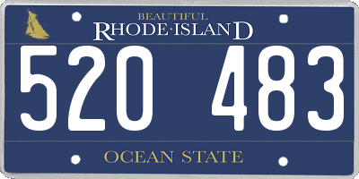RI license plate 520483