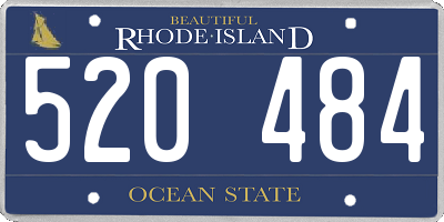 RI license plate 520484