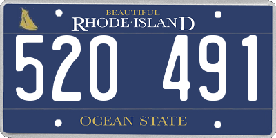 RI license plate 520491