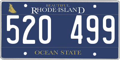 RI license plate 520499
