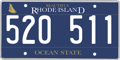 RI license plate 520511