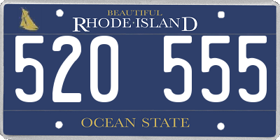 RI license plate 520555