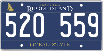 RI license plate 520559