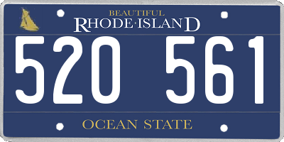 RI license plate 520561