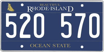 RI license plate 520570
