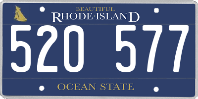 RI license plate 520577