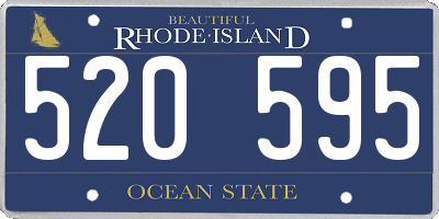 RI license plate 520595