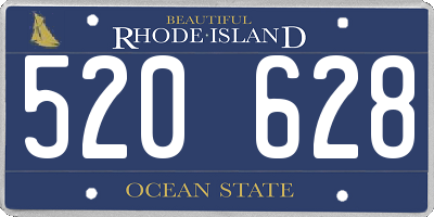 RI license plate 520628