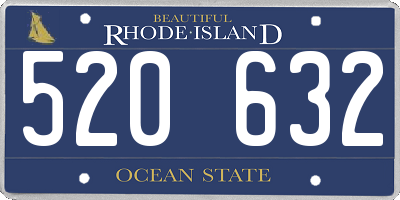 RI license plate 520632