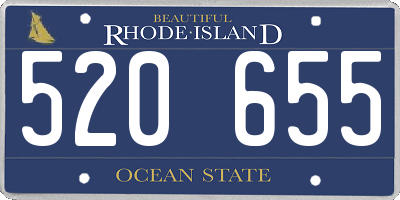 RI license plate 520655
