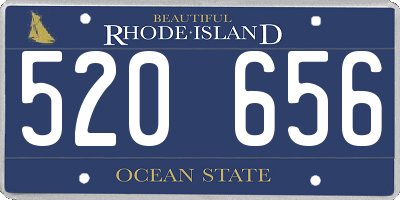 RI license plate 520656