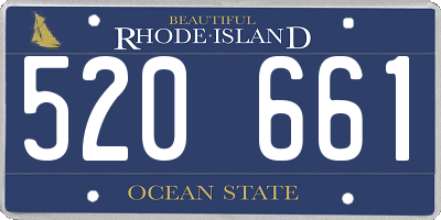 RI license plate 520661