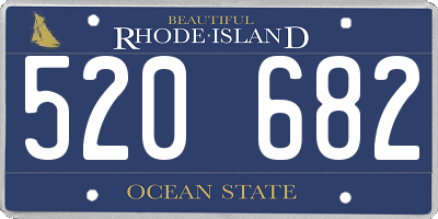 RI license plate 520682