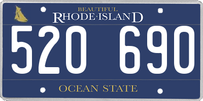 RI license plate 520690