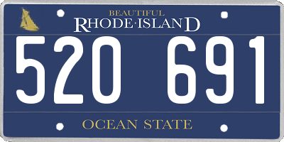 RI license plate 520691