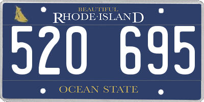 RI license plate 520695
