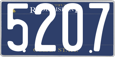 RI license plate 5207
