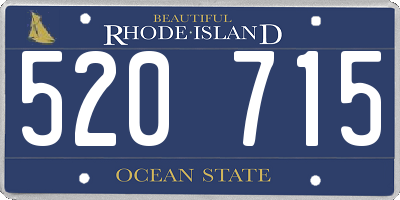 RI license plate 520715