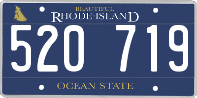 RI license plate 520719