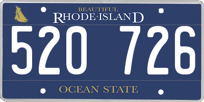 RI license plate 520726